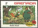 Grenada - 1982 - Walt Disney - 2 ¢ - Multicolor - Walt Disney, Robin Hood, Grenada - Scott 1129 - Robin Hood - 0
